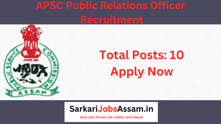 APSC IPRO Recruitment 2023