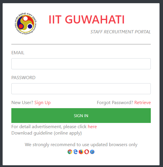 IIT guwahati recruitment 2023