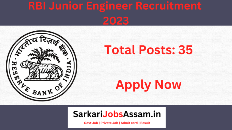 RBI JE Recruitment 2023