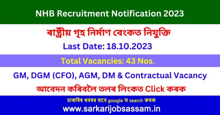 NHB Recruitment Notification