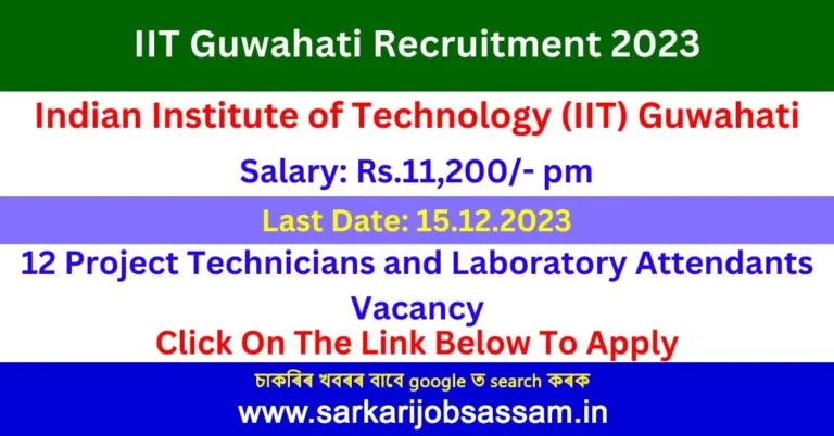 IIT Guwahati Recruitment