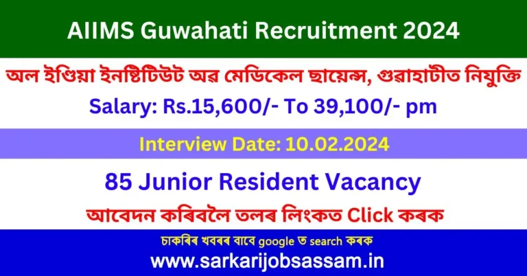 AIIMS Guwahati Recruitment