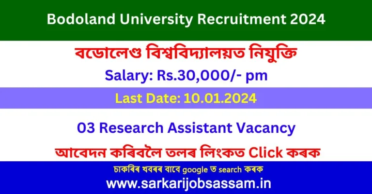 Bodoland University Recruitment