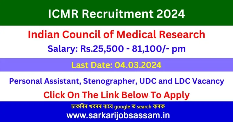 ICMR Recruitment