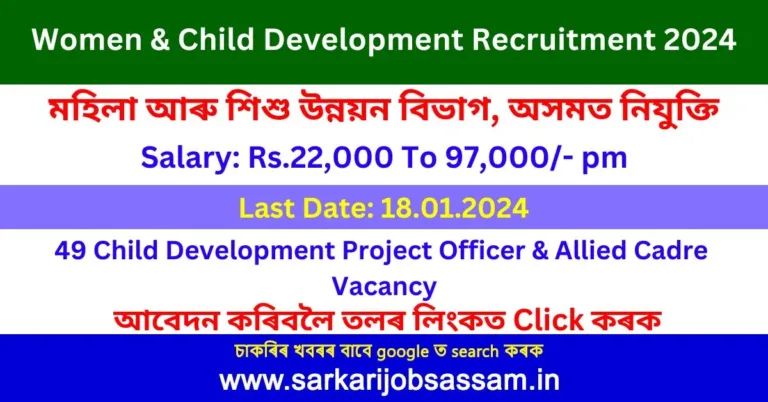 Women & Child Development Recruitment