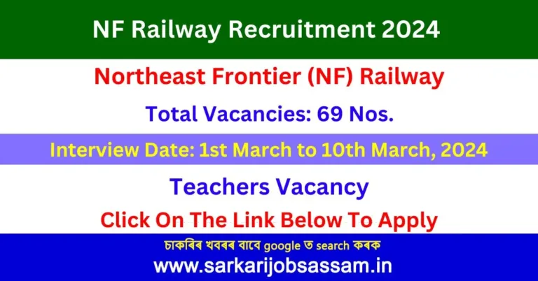 NF Railway Recruitment