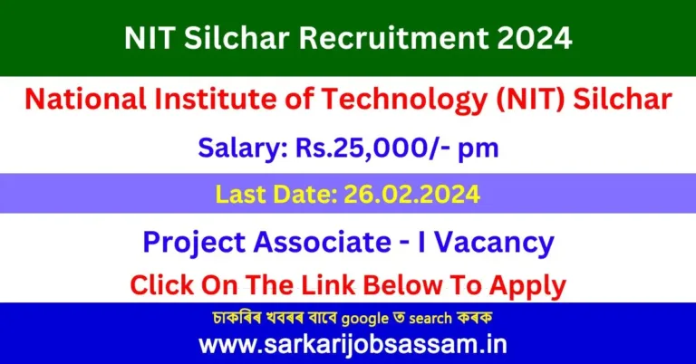 NIT Silchar Recruitment