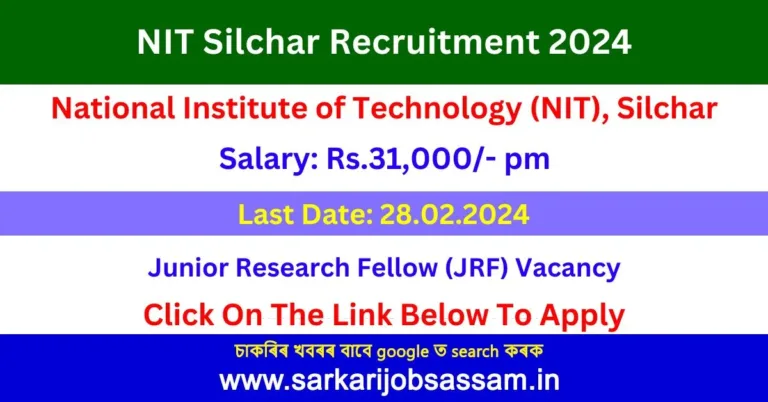 NIT Silchar Recruitment