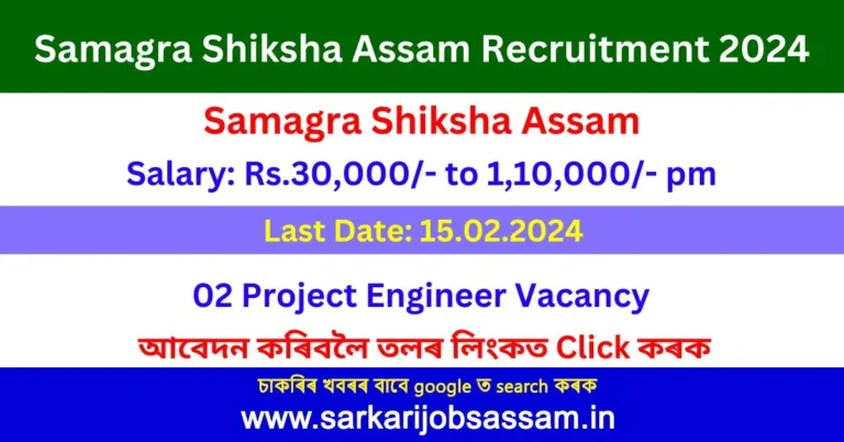 Samagra Shiksha Assam Recruitment