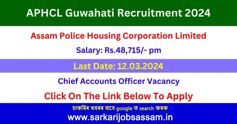 APHCL Guwahati Recruitment