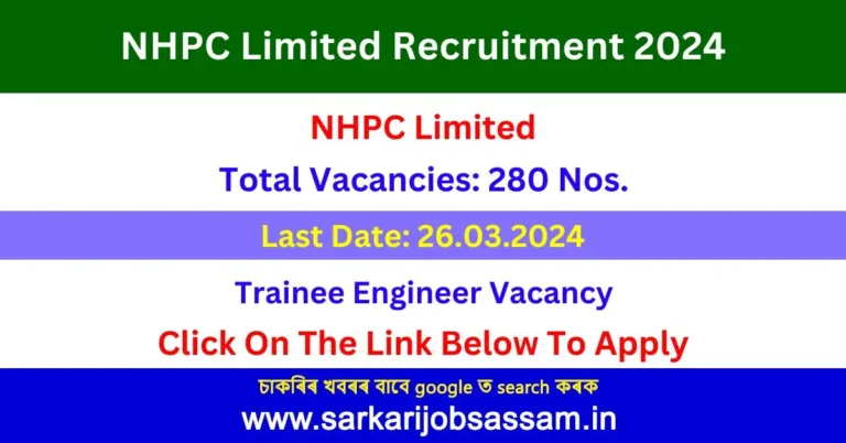 NHPC Limited Recruitment 2024