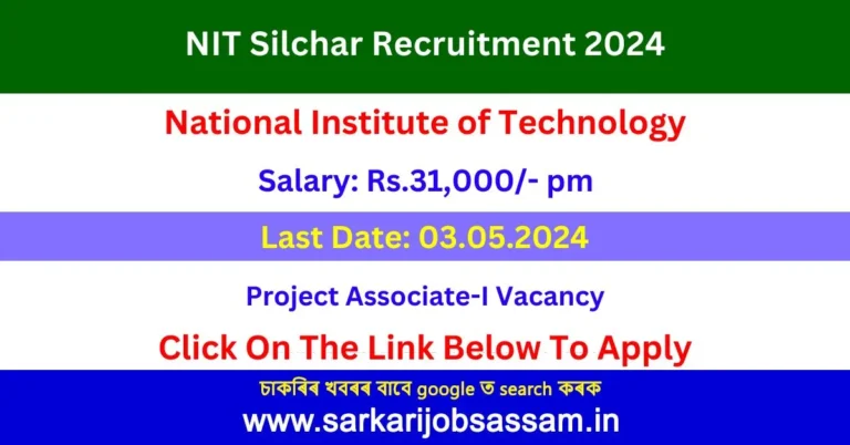 NIT Silchar Recruitment 2024