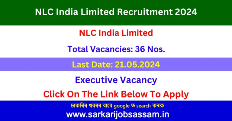 NLC India Limited Recruitment 2024