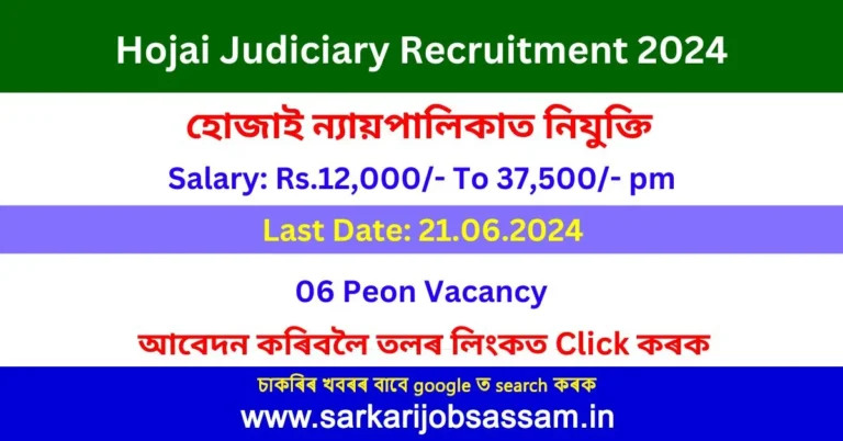 Hojai Judiciary Recruitment 2024